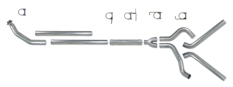 Diamond Eye KIT 4in Turbo Back MFLR RPLCMENT PIPE DUAL SS: 94-02 DODGE CUMMINS 5.9L - GTR Auto