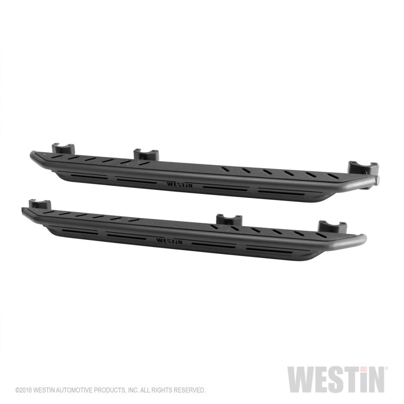 Westin/Snyper 2018+ Jeep Wrangler JL Unlimited 4DR Triple Tube Rock Rail Steps - Textured Black - GTR Auto