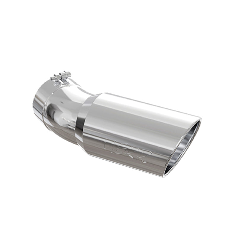 MBRP Universal Tip 6in OD 5in Inlet 15.5in Length 30 Deg Bend Angled Rolled End T304 - GTR Auto