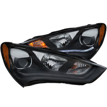 Load image into Gallery viewer, ANZO 2013-2015 Hyundai Genesis Projector Headlights w/ Plank Style Design Black (HID Compatible) - GTR Auto