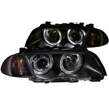 Load image into Gallery viewer, ANZO 1999-2001 BMW 3 Series E46 Projector Headlights w/ Halo Black (CCFL) - GTR Auto