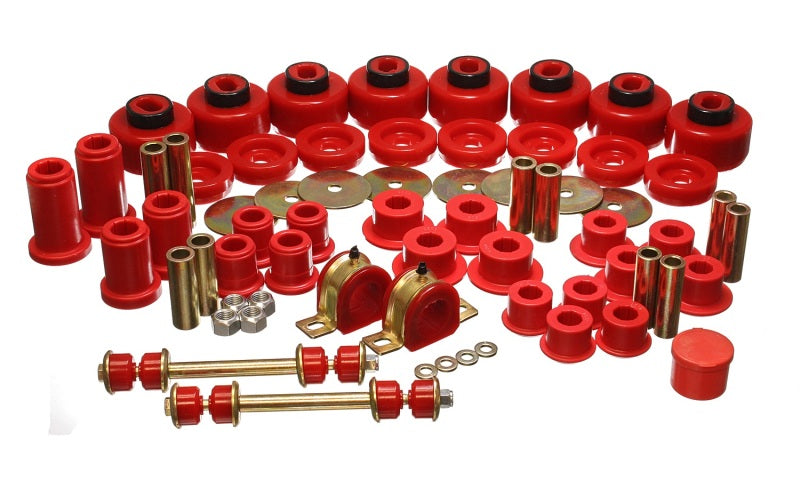 Energy Suspension 01-06 Chevy Silverado 4WD Red Hyper-flex Master Bushing Set - GTR Auto