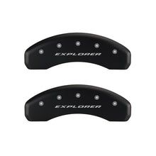 Load image into Gallery viewer, MGP 4 Caliper Covers Engraved Front &amp; Rear Explorer Red finish silver ch - GTR Auto