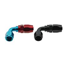 Load image into Gallery viewer, Fragola -10AN x 90 Degree Pro-Flow Hose End - Blue/Red