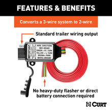 Load image into Gallery viewer, Curt Non-Powered 3-to-2-Wire Taillight Converter