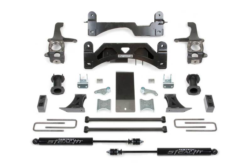 Fabtech 07-15 Toyota Tundra 2/4WD 6in Basic Sys w/C/O Spacers & Stealth Rr - GTR Auto