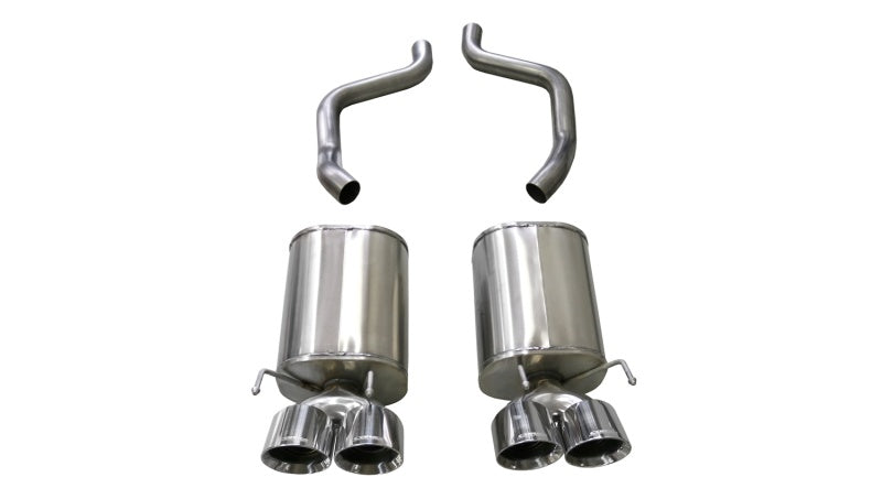 Corsa 2009-2013 Chevrolet Corvette (C6) 6.2L Polished Xtreme Axle-Back Exhaust w/4.5in Tips - GTR Auto