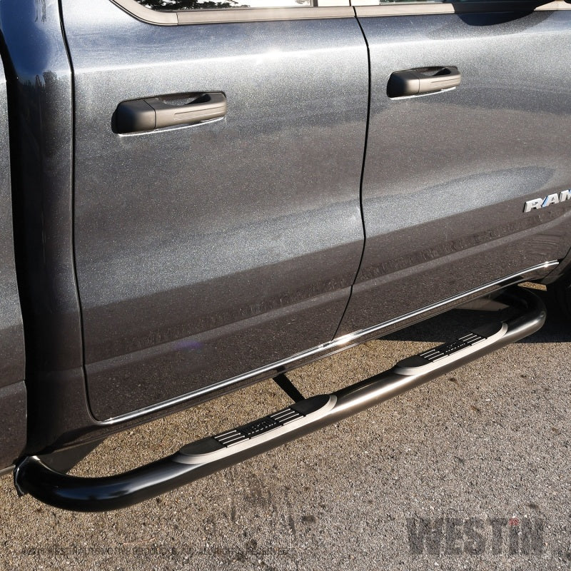 Westin 19-20 Ram 1500 Crew Cab E-Series 3 Nerf Step Bars - Black - GTR Auto