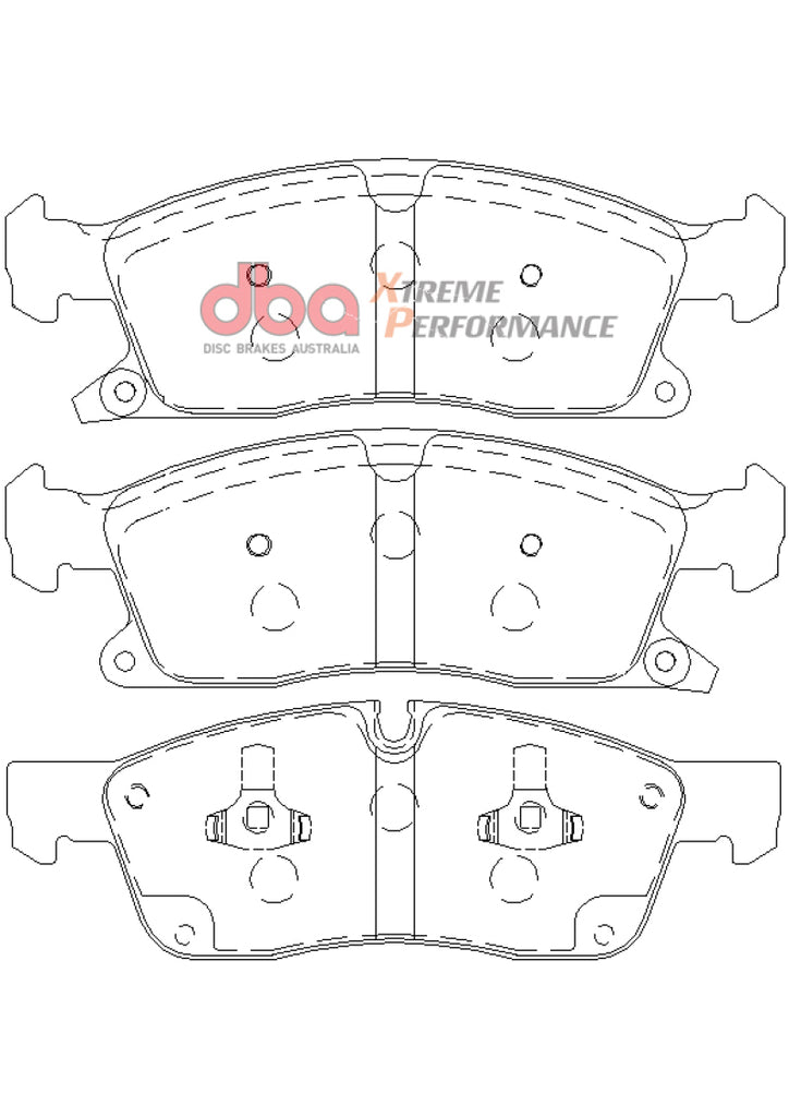 DBA 11-12 Dodge Durango / 11-12 Jeep Grand Cherokee XP650 Front Brake Pads - GTR Auto