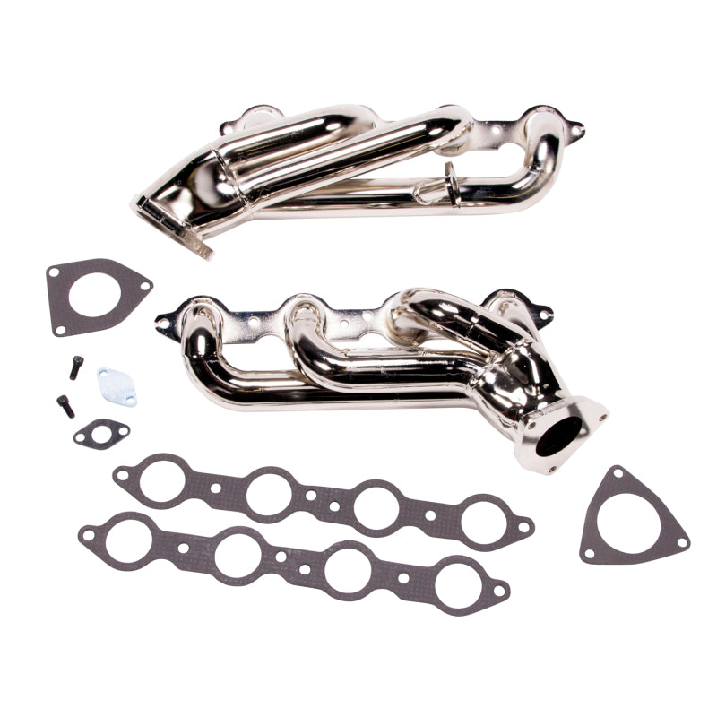 BBK 99-04 GM Truck SUV 6.0 Shorty Tuned Length Exhaust Headers - 1-3/4 Titanium Ceramic - GTR Auto