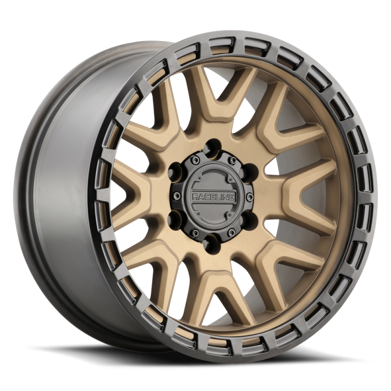 Raceline 953BZ Krank 17x9in / 8x165.1 BP / -12mm Offset / 125.2mm Bore - Bronze Wheel - GTR Auto