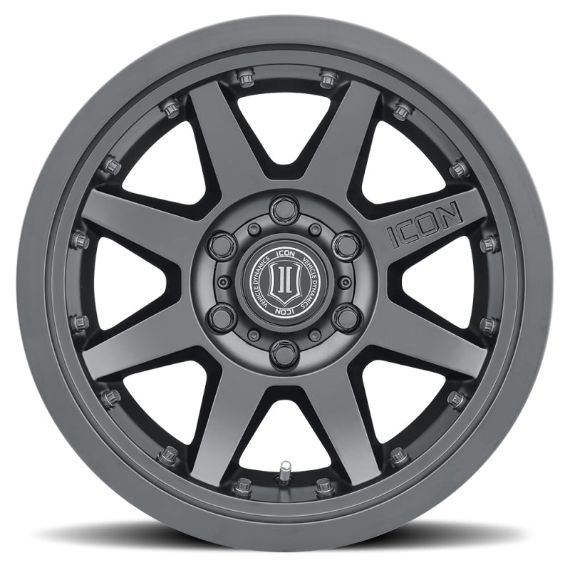 ICON Rebound Pro 17x8.5 6x5.5 25mm Offset 5.75in BS 95.1mm Bore Satin Black Wheel - GTR Auto