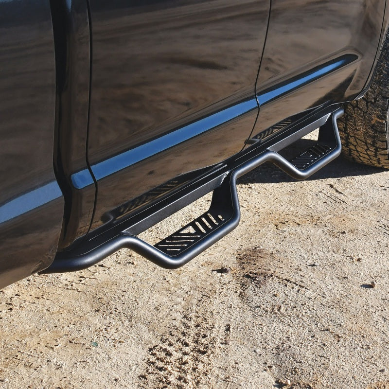 Westin 07-21 Toyota Tundra Double Cab Outlaw Nerf Step Bars - Textured Black - GTR Auto