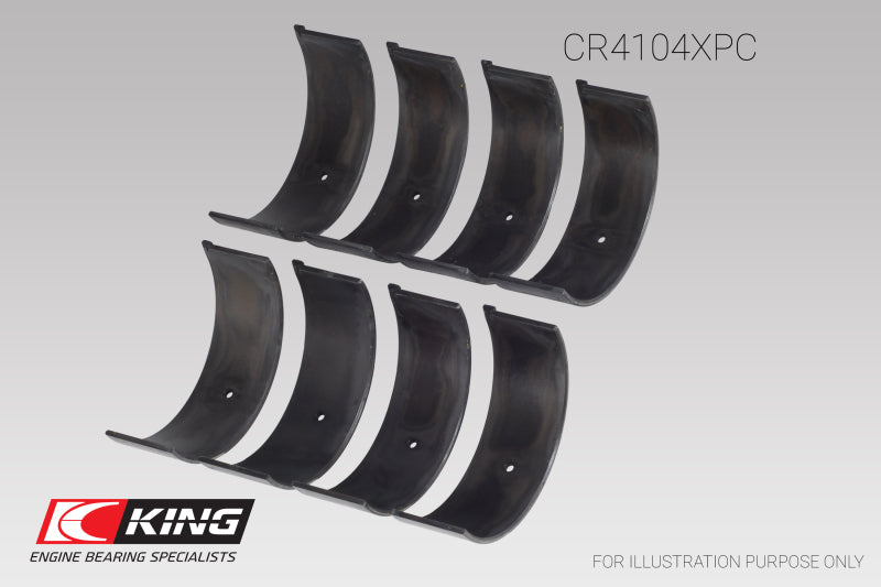 King Engine Bearings Audi/VW 83-03 1.6L/1.8L/2.0L (Size .026) Performance Coated Rod Bearing Set GCR4104XPC.026
