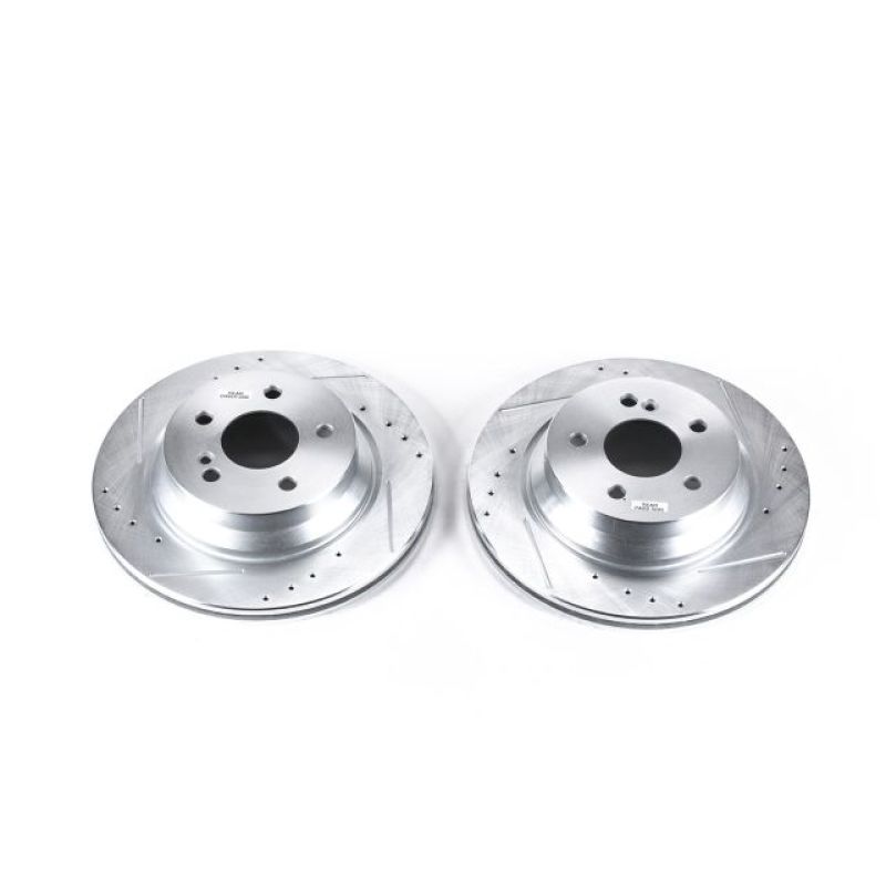 Power Stop 15-18 Mercedes-Benz CLS400 Rear Evolution Drilled & Slotted Rotors - Pair EBR686XPR