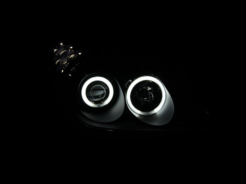 ANZO 2002-2003 Lexus Es300 Projector Headlights w/ Halo Black - GTR Auto