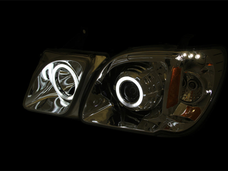 ANZO 1998-2007 Lexus Lx470 Projector Headlights w/ Halo Black (CCFL) - GTR Auto
