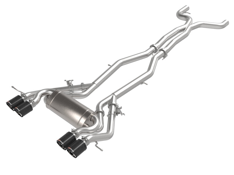 aFe MACHForce XP Exhausts Cat-Back SS 19-21 BMW M2 Competition L6-3.0L w/Carbon Tips - GTR Auto