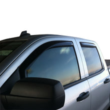Load image into Gallery viewer, Westin 2014-2018 Chevy Silverado 1500 Dbl Cab In-Channel Wind Deflector 4pc - Smoke