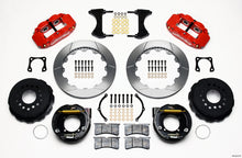 Load image into Gallery viewer, Wilwood Narrow Superlite 4R Rear P-Brk Kit 12.88in Red Chevy 12 Bolt-Spec 3.15in Bearing