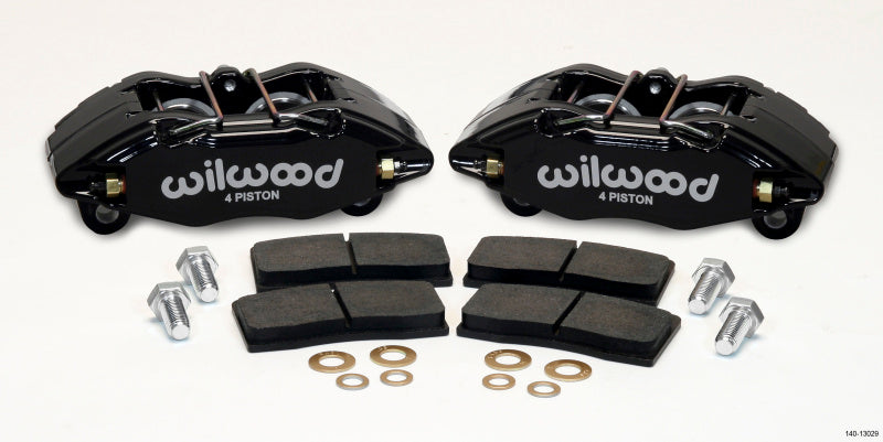 Wilwood DPHA Front Caliper & Pad Kit Black Honda / Acura w/ 262mm OE Rotor - GTR Auto