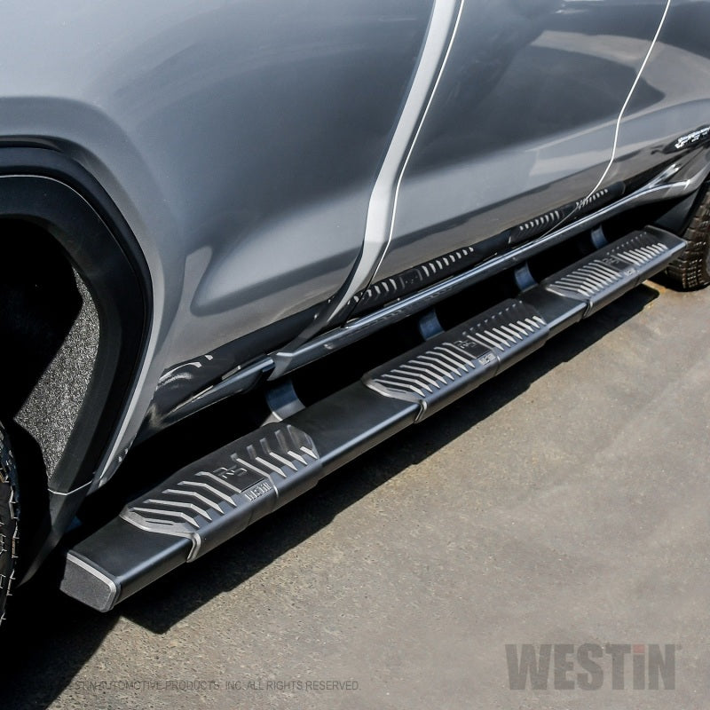 Westin 2019 Chevrolet Silverado/Sierra 1500 Crew Cab (6.5ft) R5 Modular Nerf Step Bars - Black - GTR Auto
