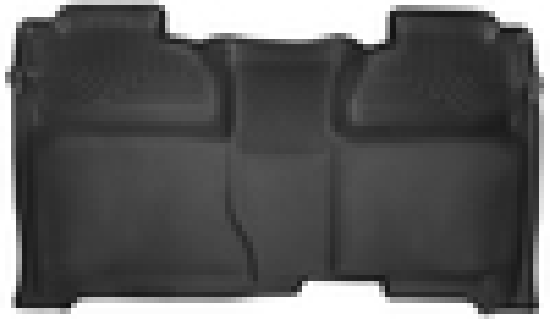 Husky Liners 14-15 Chevy Silverado Crew Cab X-Act Contour Black 2nd Row Floor Liners - GTR Auto
