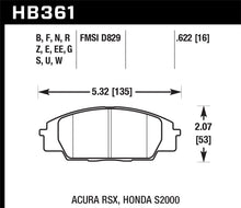 Load image into Gallery viewer, Hawk 2002-2006 Acura RSX Type-S HPS 5.0 Front Brake Pads - GTR Auto