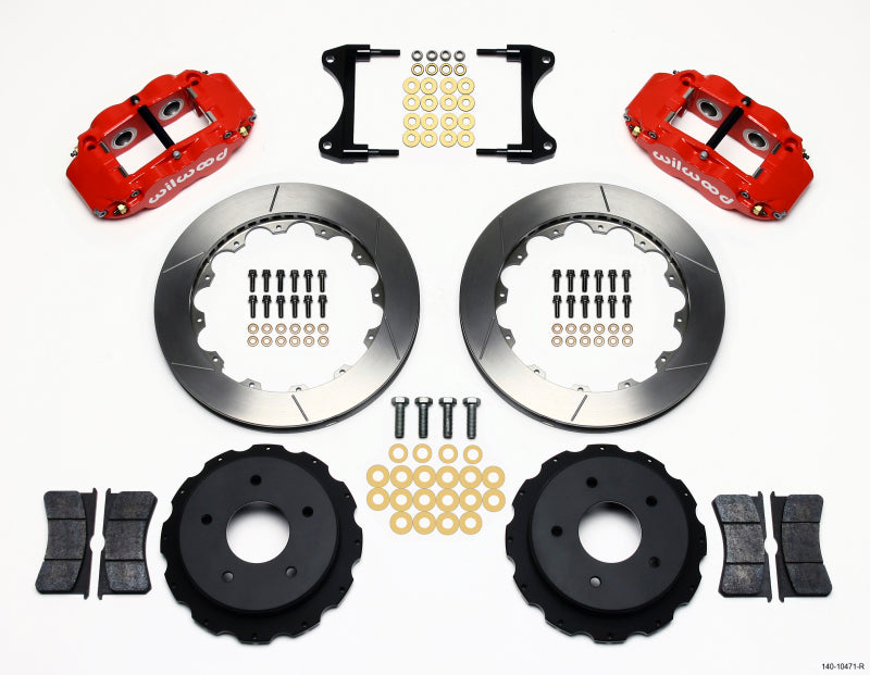 Wilwood Narrow Superlite 4R Rear Kit 12.88in Red 65-82 Corvette C2/C3 - GTR Auto