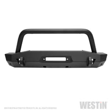 Load image into Gallery viewer, Westin 18-22 Jeep Wrangler JL / 20-22 Gladiator WJ2 Stubby Front Bumper w/Bull Bar - Tex. Blk - GTR Auto