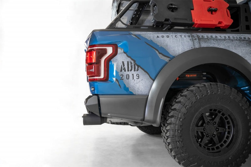 Addictive Desert Designs 17-20 Ford Raptor F-150 Bomber Rear Bumper w/ Backup Sensor Cutouts - GTR Auto