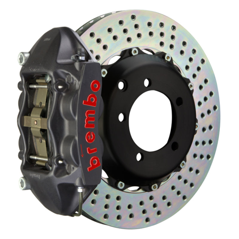 Brembo 16+ Miata MX-5 (ND) Front GTS BBK 4 Piston Cast 328x28 2pc Rotor Drilled-Black HA - GTR Auto