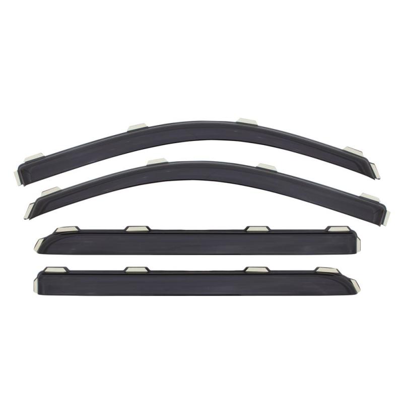 AVS 06-10 Hyundai Accent Ventvisor In-Channel Front & Rear Window Deflectors 4pc - Smoke 194422