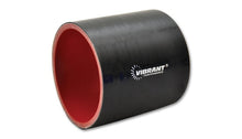 Load image into Gallery viewer, Vibrant 4 Ply Reinforced Silicone Straight Hose Coupling - 1.25in I.D. x 3in long (BLACK) - GTR Auto
