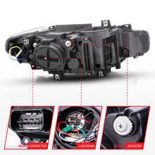 Load image into Gallery viewer, ANZO 2012-2015 BMW 3 Series Projector Headlights w/ U-Bar Black - GTR Auto