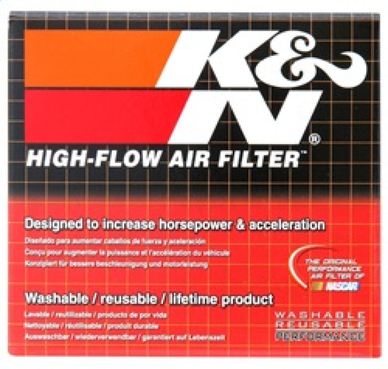 K&N Filter Universal Rubber Filter 2 1/4 inch Flange 3 1/2 inch OD 4 inch Height RU-0600