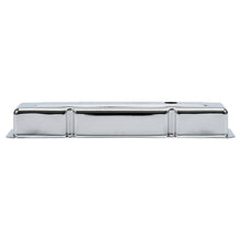 Load image into Gallery viewer, Edelbrock Valve Cover Signature Series Chevrolet 1959-1986 262-400 CI V8 Low Chrome