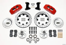 Load image into Gallery viewer, Wilwood Dynapro 6 Front Hub Kit 12.19in Drilled Red 74-80 Pinto/Mustang II Disc Spindle only - GTR Auto