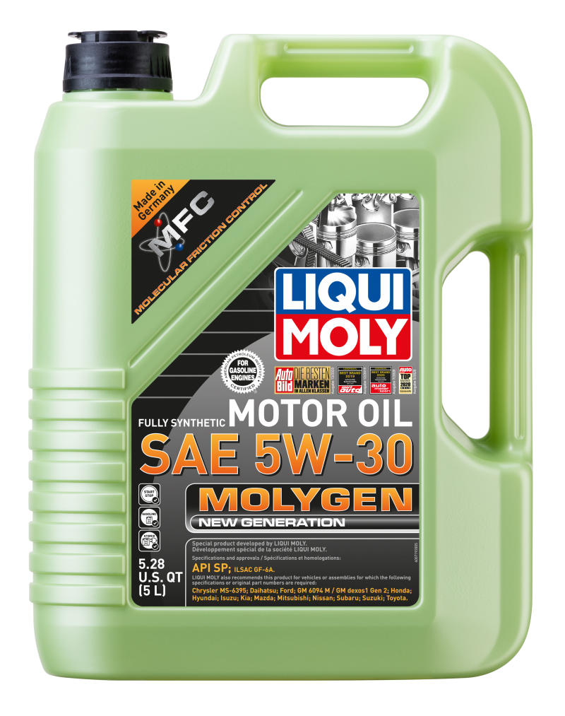 LIQUI MOLY 5L Molygen New Generation Motor Oil SAE 5W30 - GTR Auto