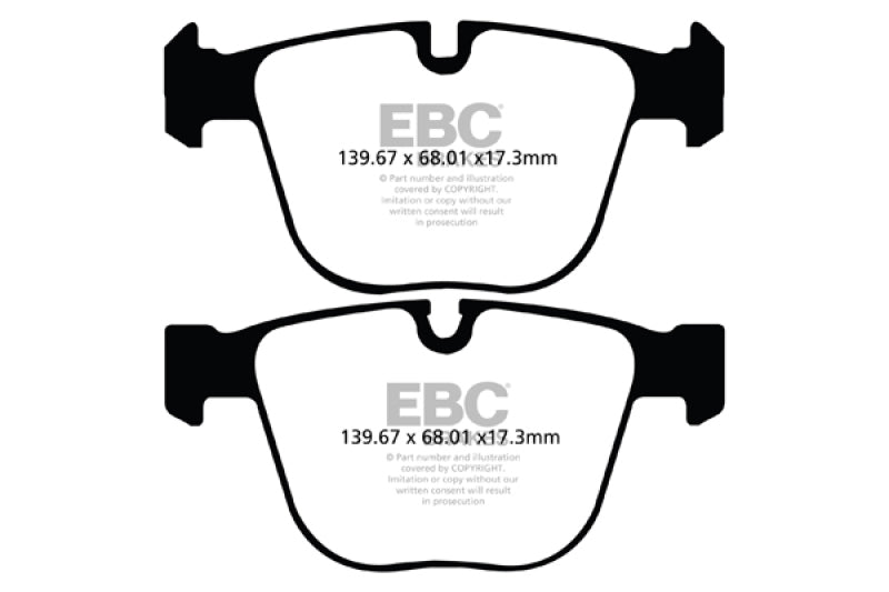 EBC 11+ BMW (Alpina) B7 xDrive 4.4 Turbo Bluestuff Rear Brake Pads - GTR Auto