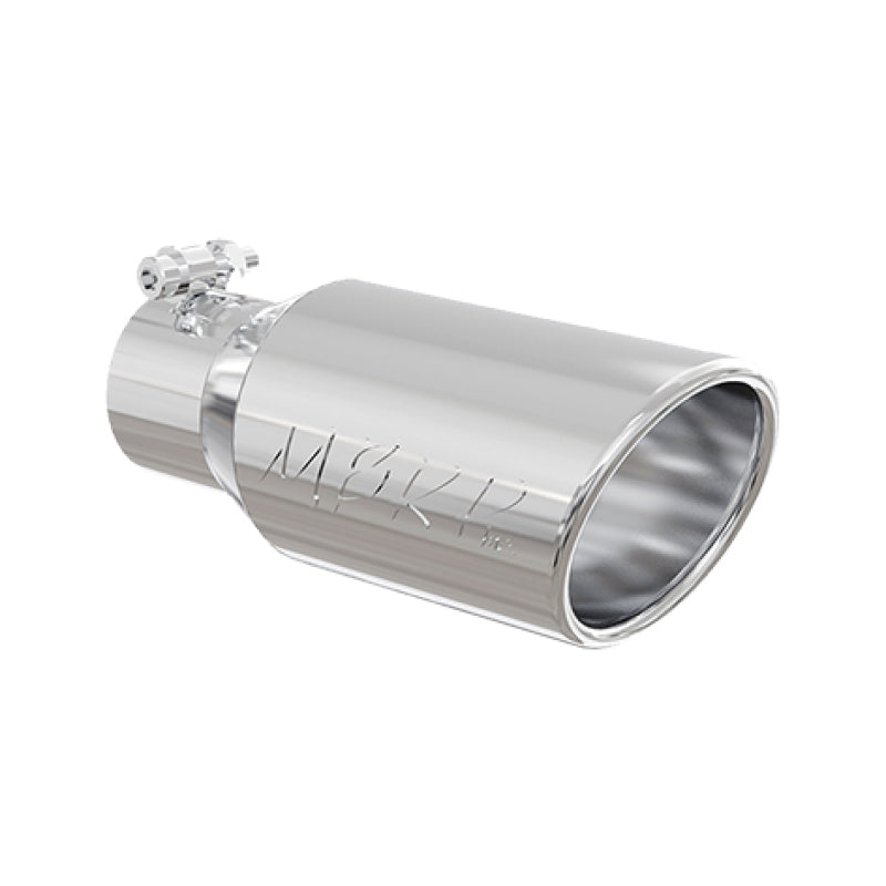 MBRP Universal Tip 4in OD 2.75in Inlet 10in Length Angled Rolled End T304 - GTR Auto