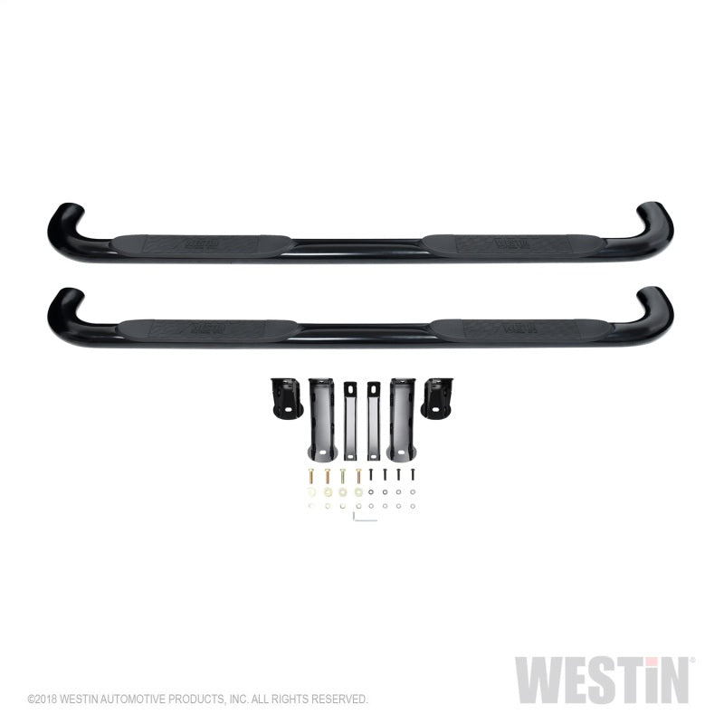 Westin 2019 Chevrolet Silverado/Sierra 1500 Crew Cab Platinum 4 Oval Nerf Step Bars - Black - GTR Auto