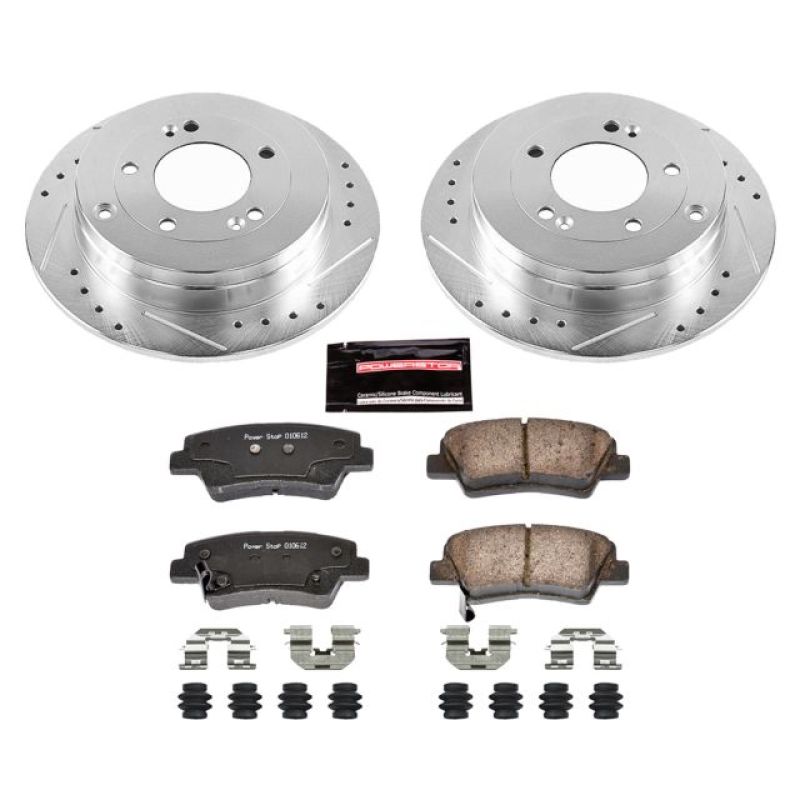 Power Stop 07-09 Kia Amanti Rear Z23 Evolution Sport Brake Kit K4710