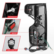 Load image into Gallery viewer, ANZO 19-21 Chevy Silverado Full LED Taillights Black Housing Clear Lens G2 (w/C light Bars)