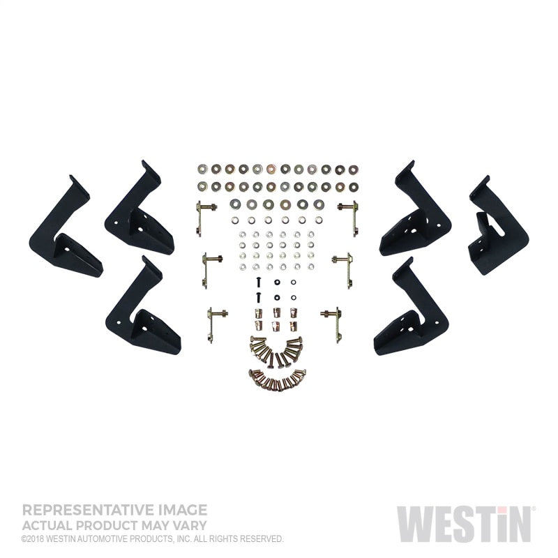 Westin/HDX Stainless 15-18 Ford F-150 SC/17-18 F-250/F-350 CC Drop Nerf Step Bars - Textured Black - GTR Auto