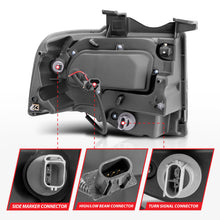 Load image into Gallery viewer, ANZO 2007-2014 Ford Expedition Projector Headlights w/ Halo Black - GTR Auto