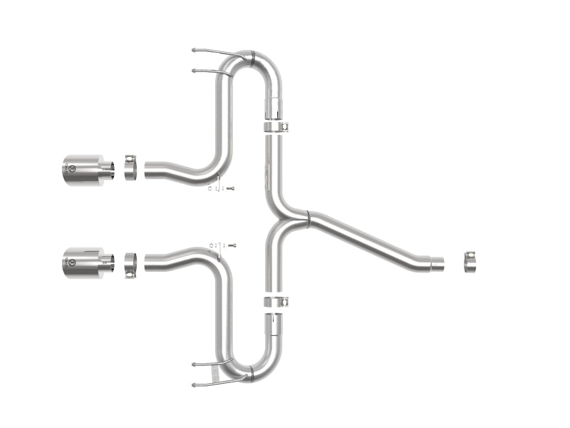 aFe Takeda 2-1/2in 304 SS Axle-Back Exhaust w/Polished Tips 17-20 Honda Civic Sport L4-1.5L (t) - GTR Auto