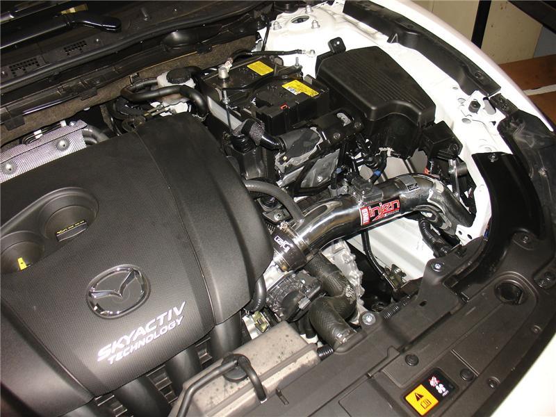 Injen 14-15 Mazda 6 2.5L 4cyl Black Cold Air Intake w/ MR Tech & Air Fusion - GTR Auto