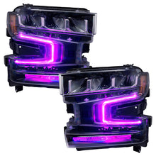 Load image into Gallery viewer, Oracle 19-21 Chevy Silverado 1500 RGB+W Headlight DRL Upgrade Kit - ColorSHIFT 2 - GTR Auto