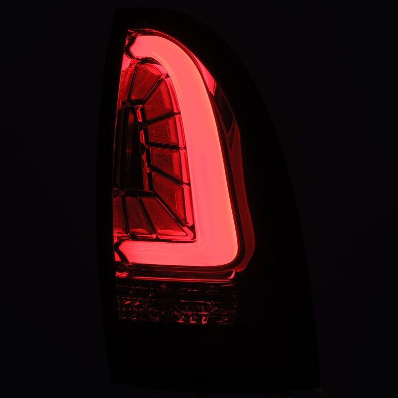AlphaRex 05-15 Toyota Tacoma PRO-Series LED Tail Lights Red Smoke - GTR Auto